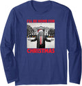 I ll Be Home For Christmas Tee Santa Funny Trump Xmas Pajama Long 6