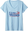 Womens Ultra Weird Trump 2024 Funny Donald JD Vance V 2