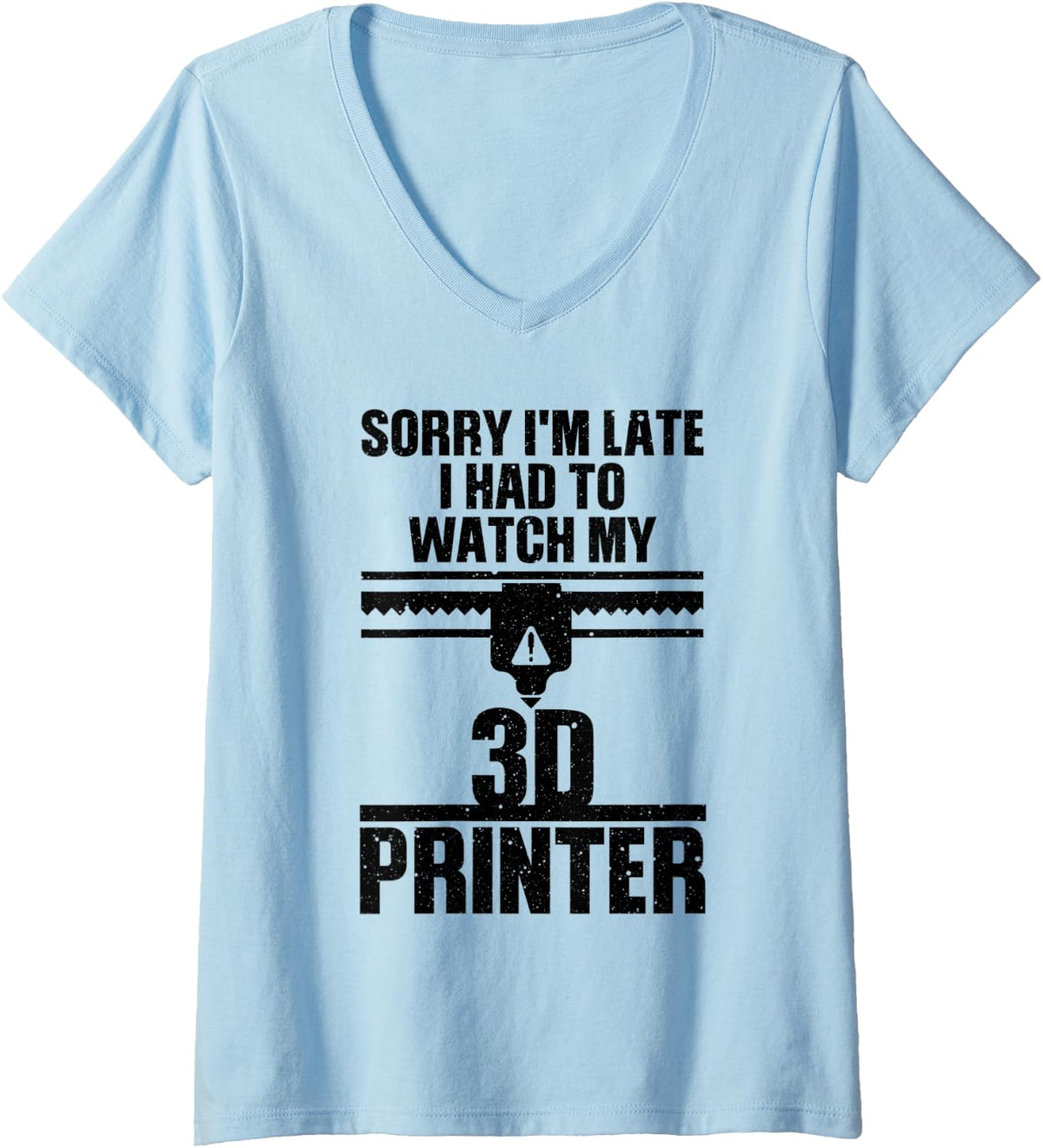 Womens Funny 3d Printing Designs For Men Women Printer Workers V Neck Apparel US Trend