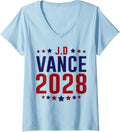 Womens JD Vance 2028 Presidential Election V Neck