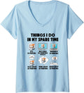 Womens 3d Printing Filament Print Computer Programmer V Neck Apparel Clean Design