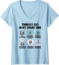 Womens 3d Printing Filament Print Computer Programmer V Neck Apparel Minimal Style 3