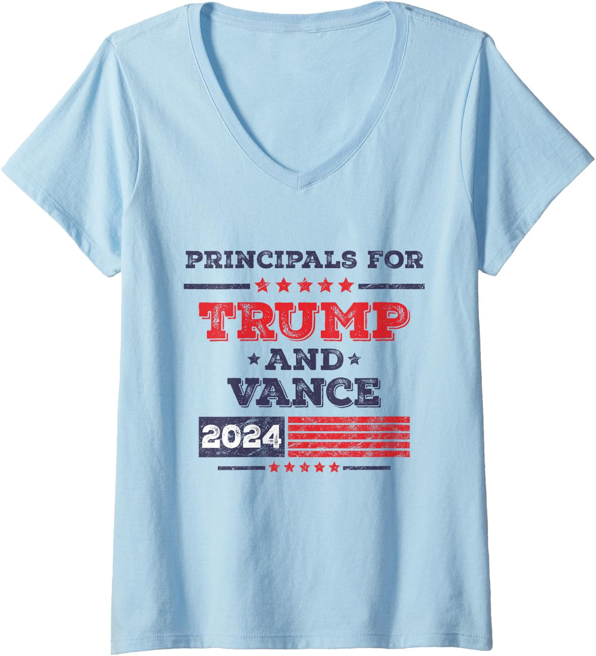 Womens Principals For Donald Trump J D Vance 2024 V Neck