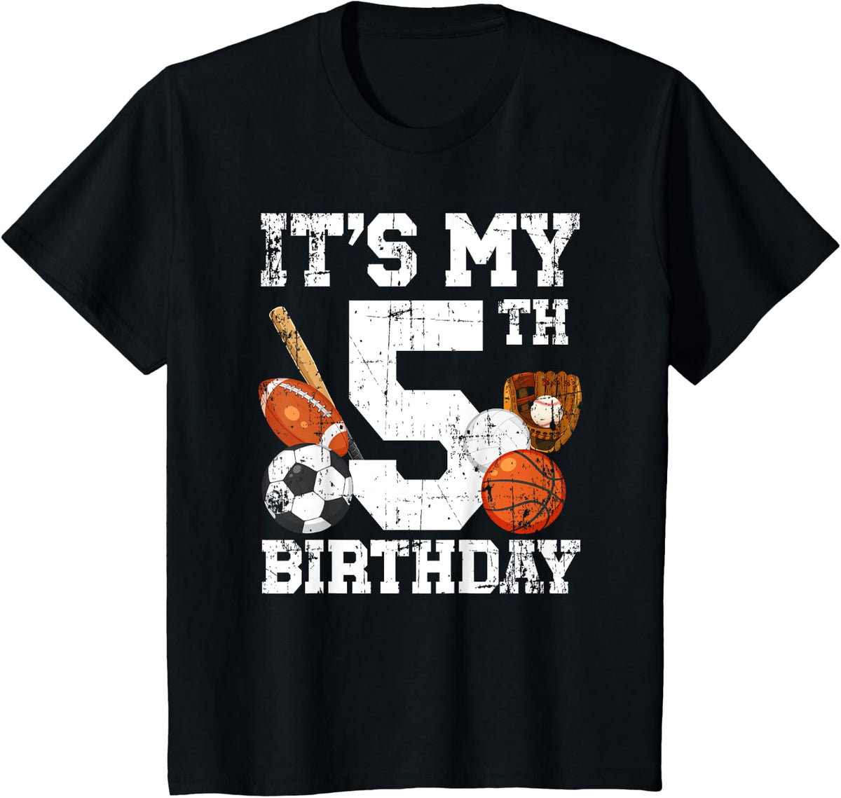 Kids 5th Birthday Sports Birthday Party Five Year Old Boy Birthday Design 211