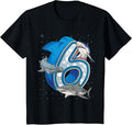 Kids 6th Birthday Boys Shark 6 years Old Ocean Shark Birthday Design 72