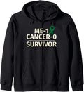 Liver Cancer Survivor Gift Me 1 0 Emerald Ribbon Zip Hoodie