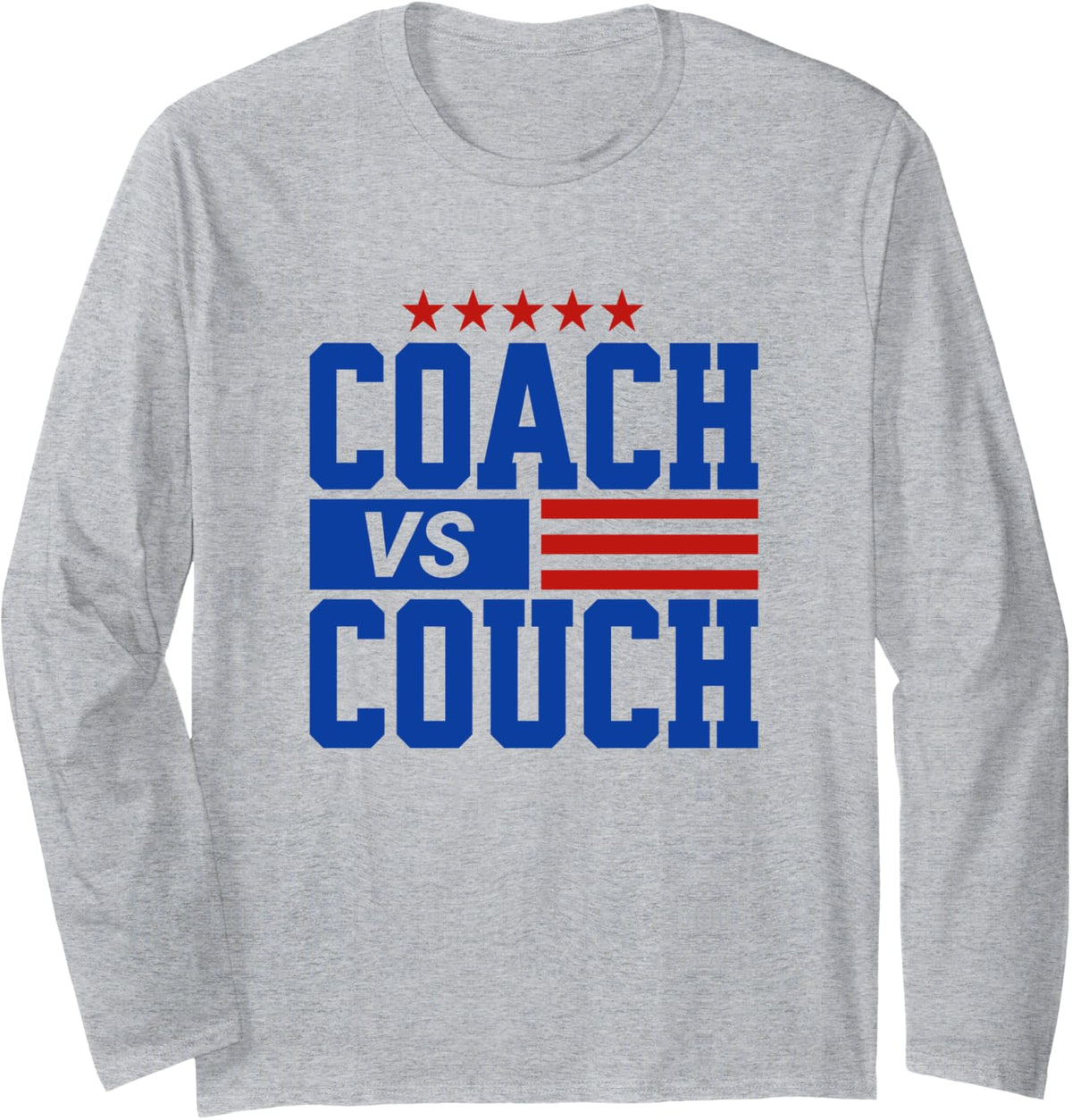 Tim Walz vs JD Vance 2024 Funny Coach Couch Long Sleeve