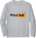 Print Hub Cubed 3d Printing Filament Or Resin Printers Long Sleeve Apparel Everyday Wear