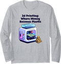 3d Printing Money Becomes Plastic Design Long Sleeve Apparel US Trend