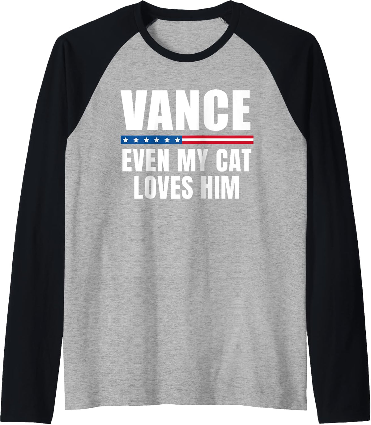 Even My Cat Loves JD Vance Raglan Baseball Tee
