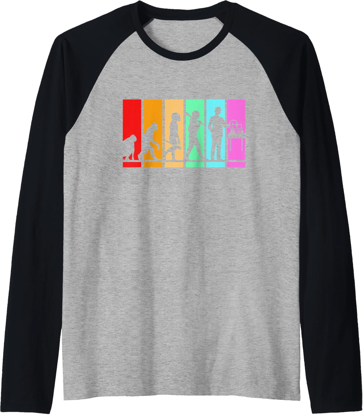 Funny Printer Evolution 3d Printing Raglan Baseball Tee T Shirt Minimal Style