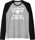 Cool 3d Printing For Men Women Printer Lovers Print Geeks Raglan Baseball Tee T Shirt Minimal Style 2