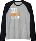 Wife Mom Printer Legend Funny Occupation Office Womens Raglan Baseball Tee T Shirt Clean Design