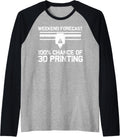 Cool 3d Printing For Men Women Printer Lovers Print Geeks Raglan Baseball Tee T Shirt Everyday Wear 2