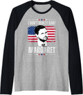 I Don u2019t Really Care Margaret JD Vance Funny USA Flag Raglan Baseball 2