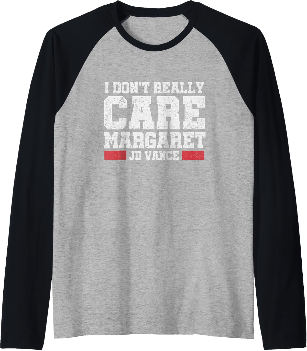 I Don t Really Care Margaret JD Vance Funny Minimalist Raglan Baseball 5
