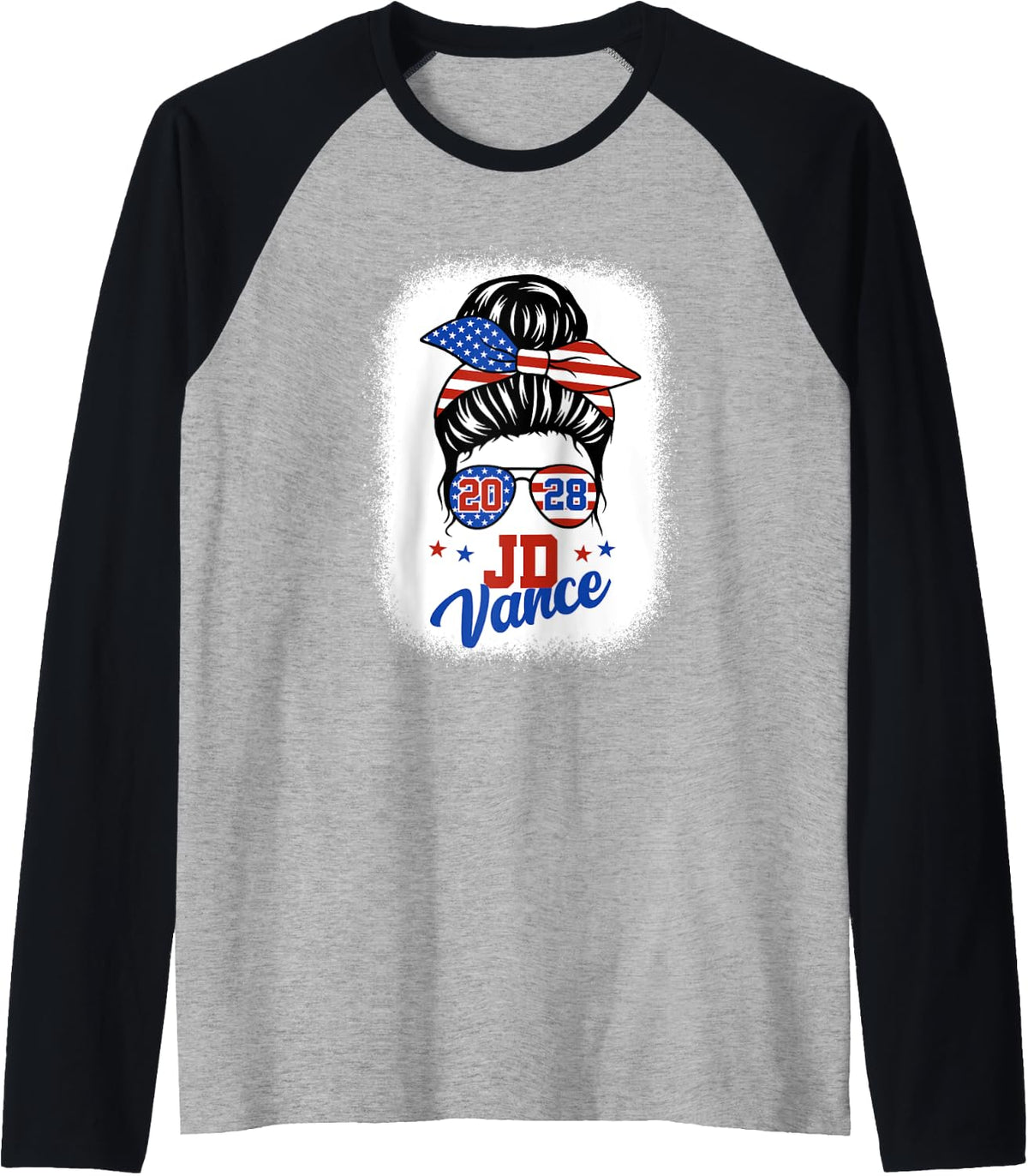 JD Vance 2028 For President Patriotic Girl Raglan Baseball 2