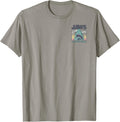 Shark Attack Island Regatta Chest Back Boat Graphic Shirt 26