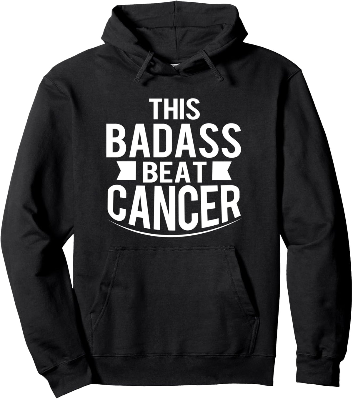 This Badass Beat Cancer Survivor Gift Pullover Hoodie