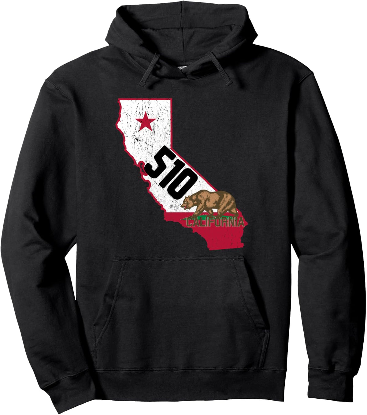 Oakland Area Code 510 Phone Number California Souvenir Gift Pullover Hoodie