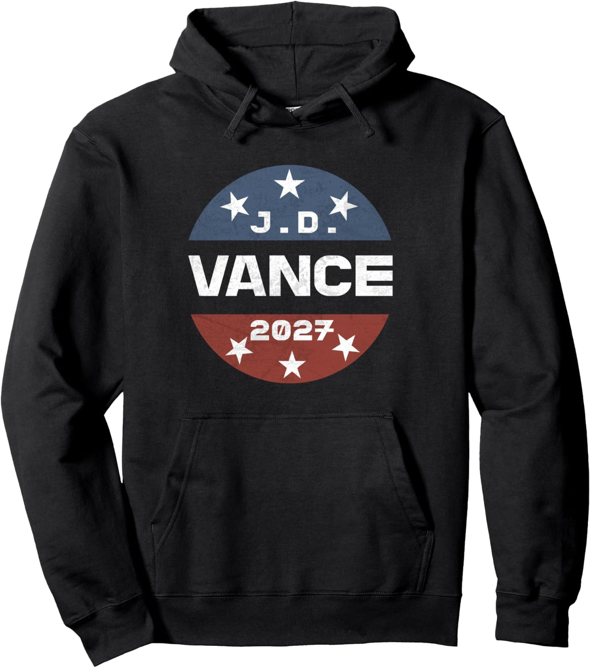 JD Vance For President 2027 Vintage Campaign Pullover Hoodie