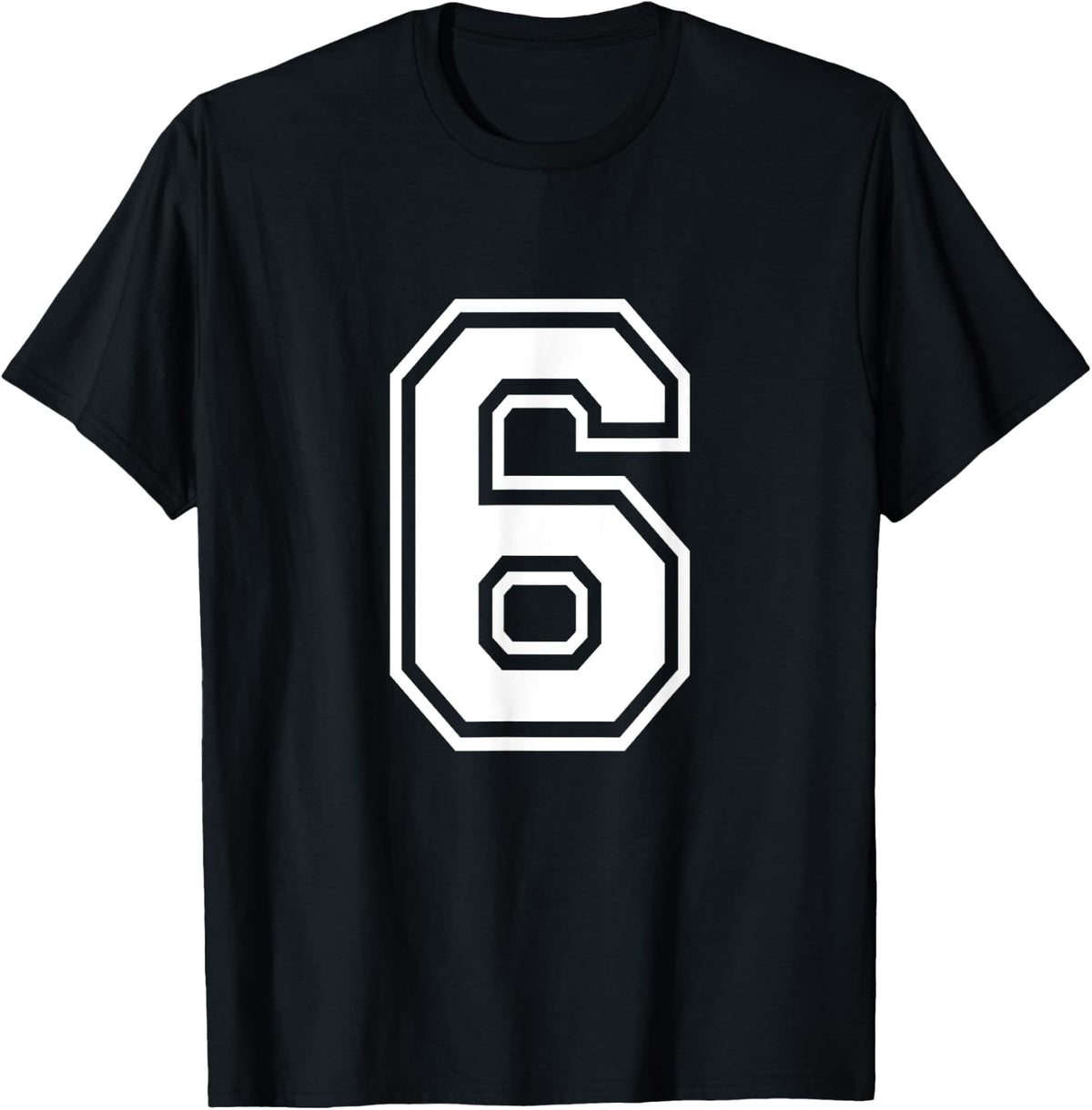 Number 6 T Shirt Birthday Varsity Sports Team Jersey 311