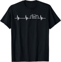 Cycling Heartbeat Bicycle Love Biking T-Shirt Gift 285