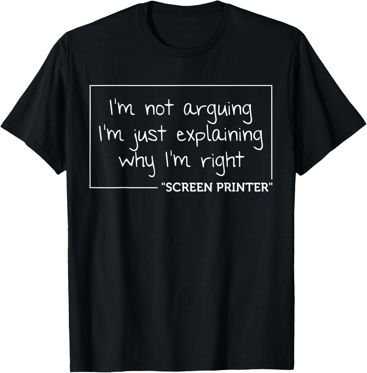 Screen Printer Gift Funny Job Title Profession Birthday Apparel Minimal Style