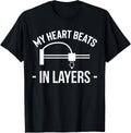 My Heart Beats In Layers 3d Printer Printing Apparel Gift Ready
