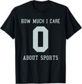 Funny Sports Jersey T Shirt Costume For Anti Sport People 287