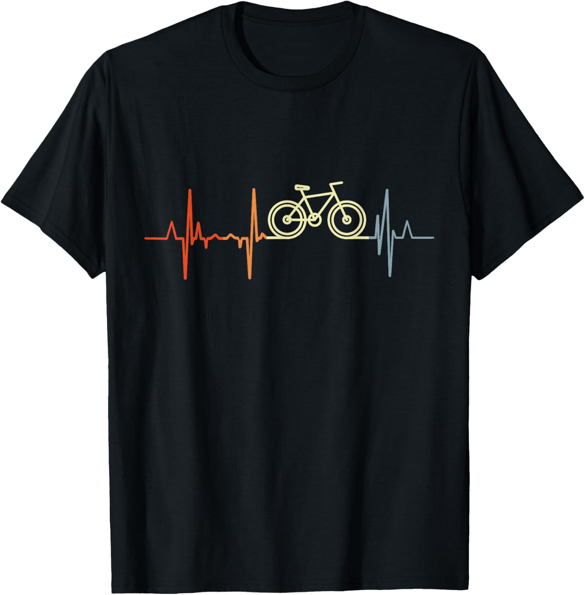 Cycling Vintage Bicycle Heartbeat Racing Cyclist Pulse Line 134