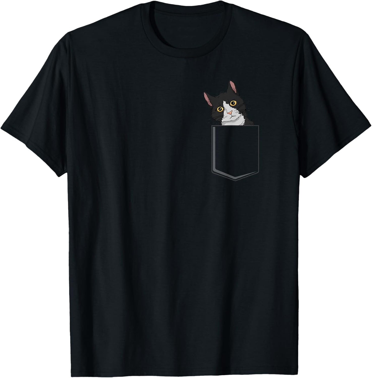 Tuxedo Cat Pocket Lady Gift for Moms Shirt 136
