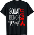 Bench Press Squat Deadlift Gym Weightlifting Tee 56