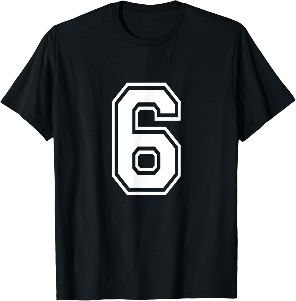 Number 6 Varsity Sports Team Jersey 6th Birthday 6 Years 181