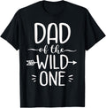 Wild One Dad Funny 1st Birthday Safari Gift Shirt 17