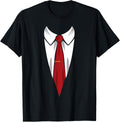 Tuxedo Printed Suit and Tie Funny Costume Shirt for Men Women Kids 41