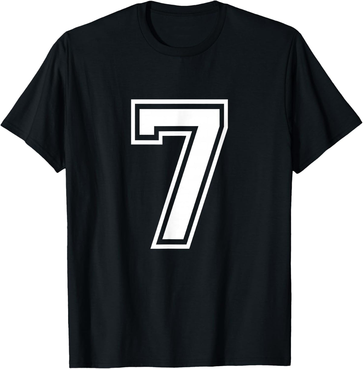 Number 7 T Shirt Birthday Varsity Sports Team Jersey 114