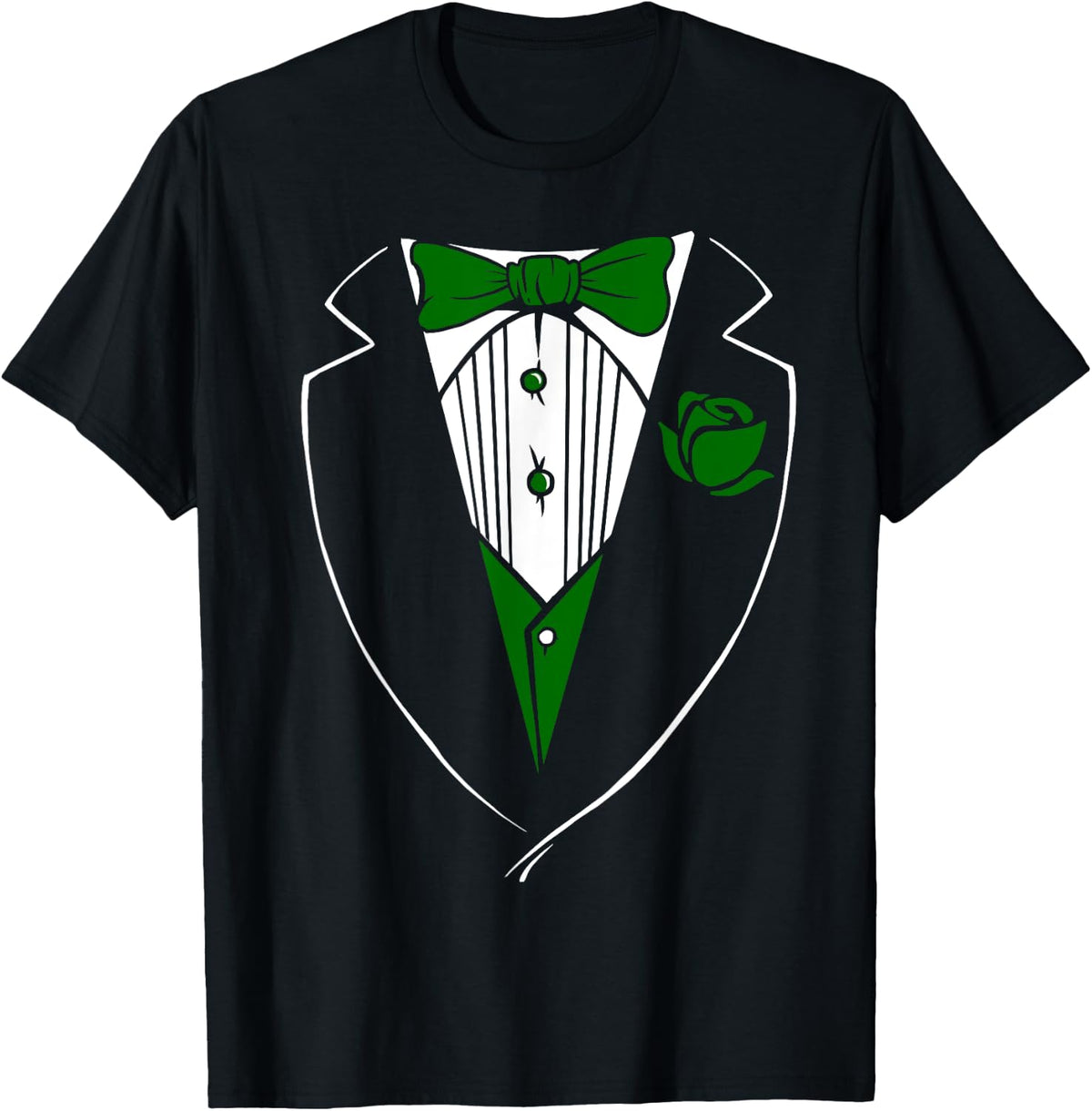 Tuxedo With Green Bow Shirt for Men and Boys 274