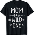 Wild One Mom Funny 1st Birthday Safari Shirt 137