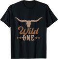 Wild One Cowboy Western Rodeo First Birthday Party Matching Shirt 295