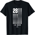 JD Davis Vintage Flag New York Baseball Patriotic T Shirt for Women Men