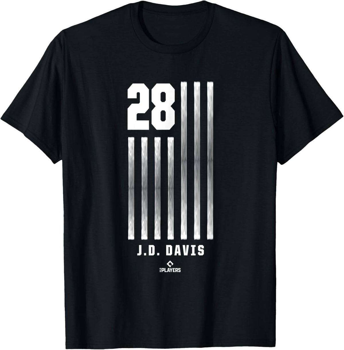 JD Davis Vintage Flag New York Baseball Patriotic T Shirt for Women Men