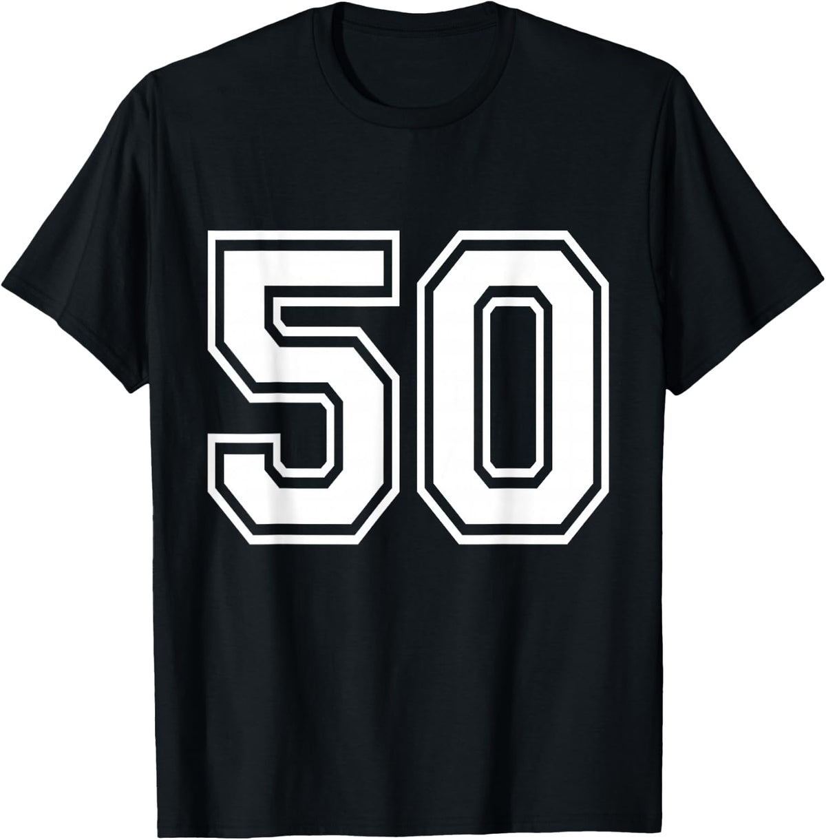 Number 50 Varsity Sports Team Jersey 50th Birthday 50 Years 330