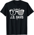 American Glasses J D Davis Oakland Baseball MLBPA