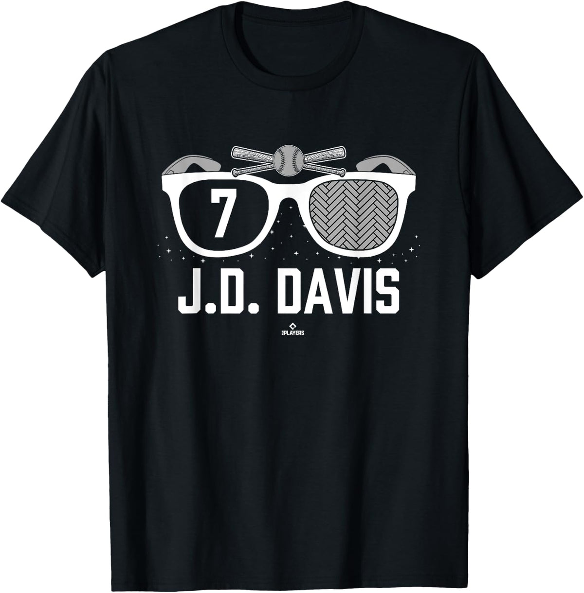 American Glasses J D Davis Oakland Baseball MLBPA