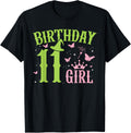 Green Pink Theme 11 Year Old Birthday Girl Witch Party Birthday Design 161