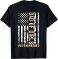 Girl Dad Fathers Day Daddy Outnumbered Shirt 68
