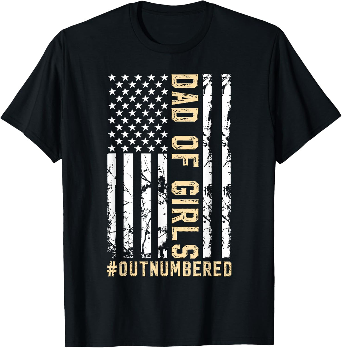 Girl Dad Fathers Day Daddy Outnumbered Shirt 68