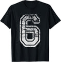 Team Jersey Uniforms Number 6 Six School Sports Birthdays 348