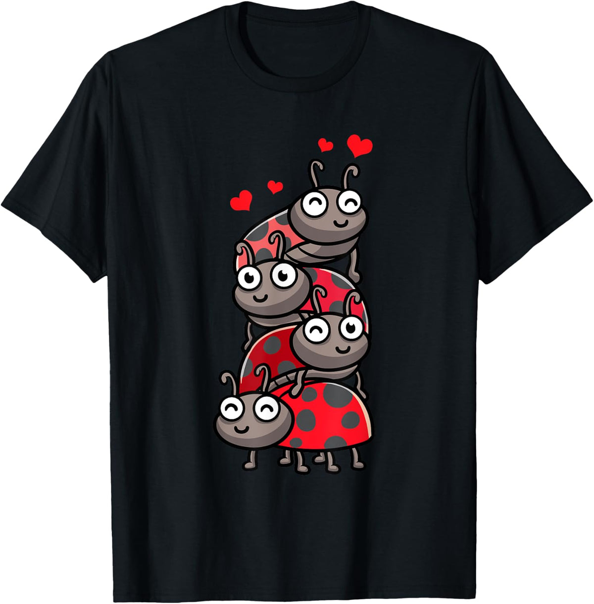 Ladybug With Hearts Bug Lover Shirt 317